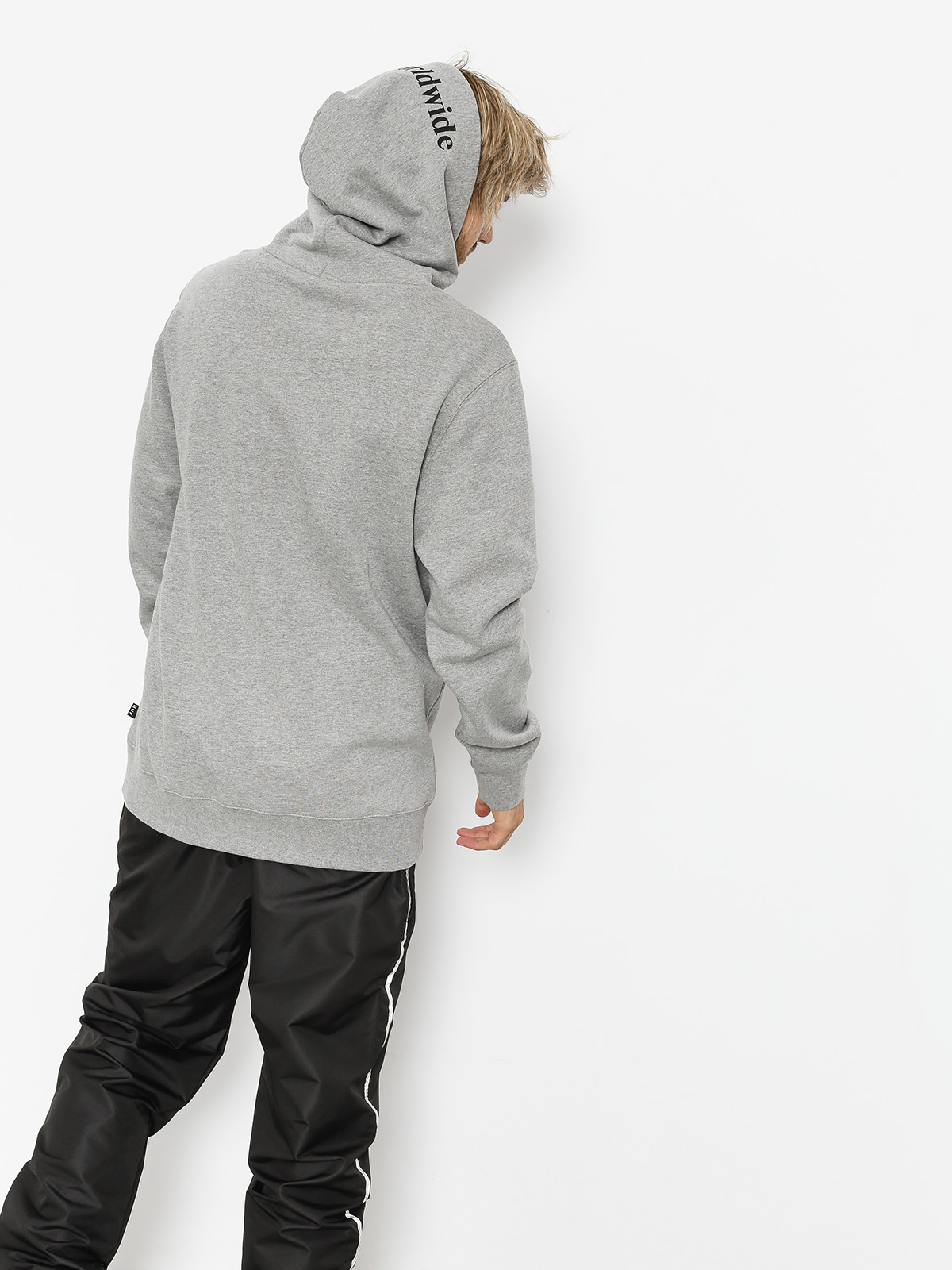 Bluza z kapturem HUF Box Logo HD (grey heather)