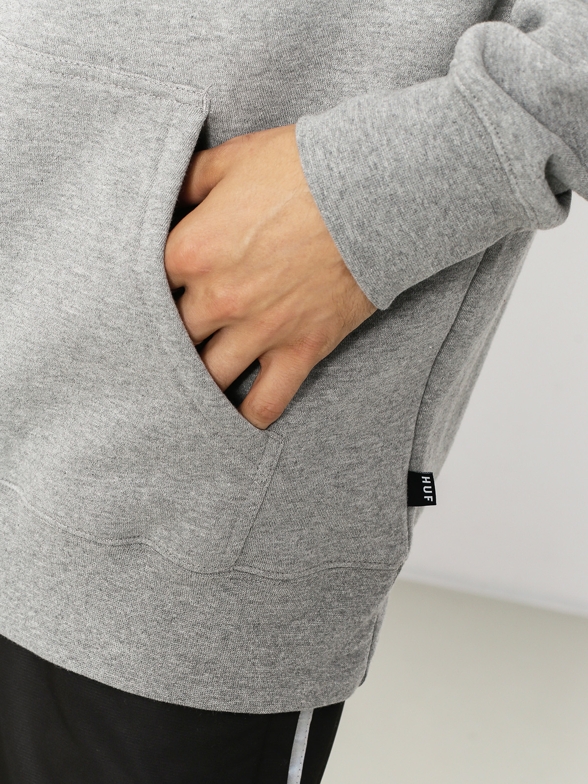 Bluza z kapturem HUF Box Logo HD (grey heather)