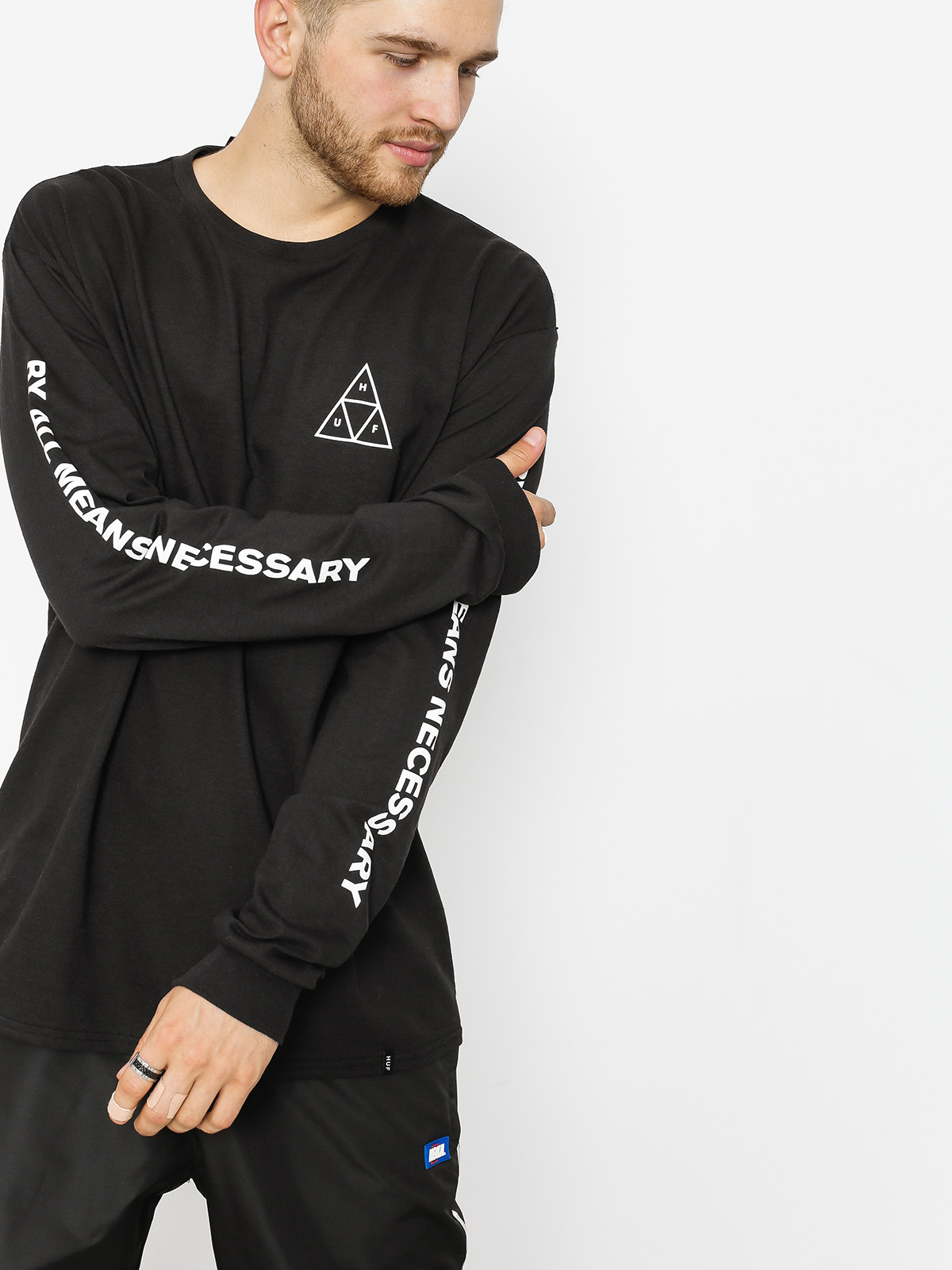 Longsleeve HUF Essentials TT (black)