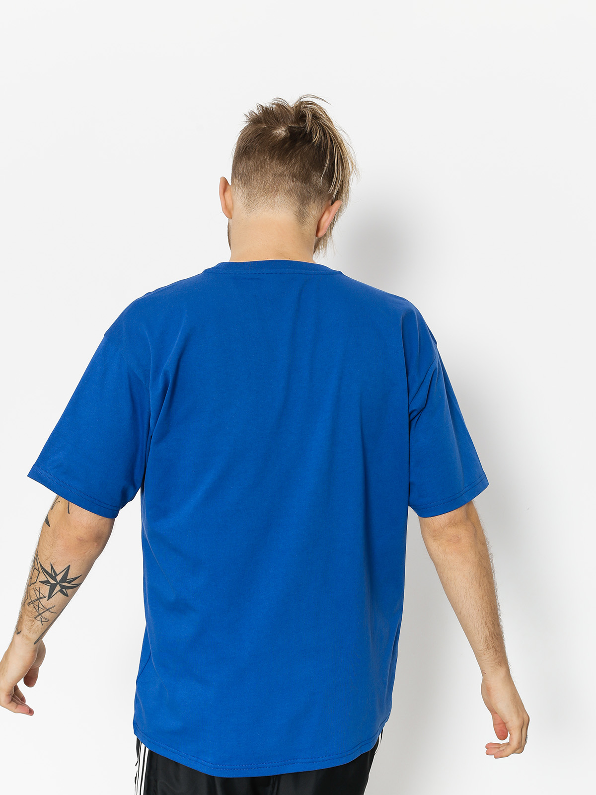 T-shirt Polar Skate Script Logo (80s blue)