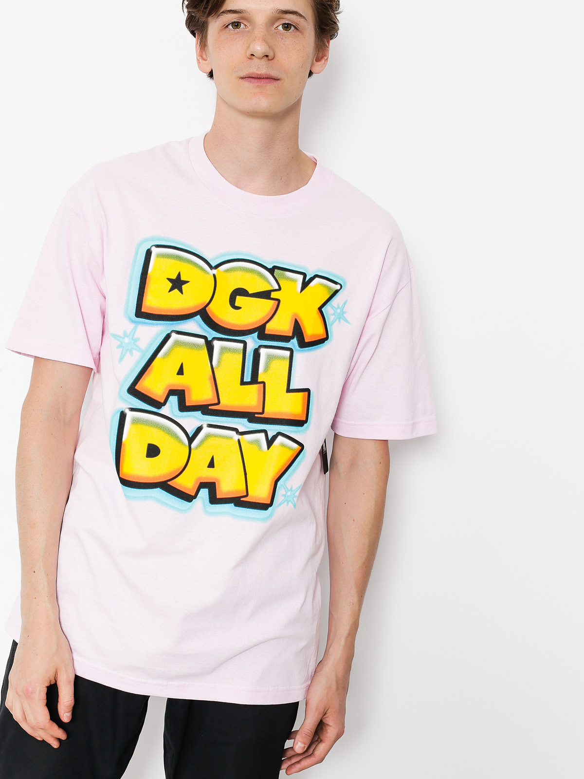 T-shirt DGK Airbrush All Day (pink)
