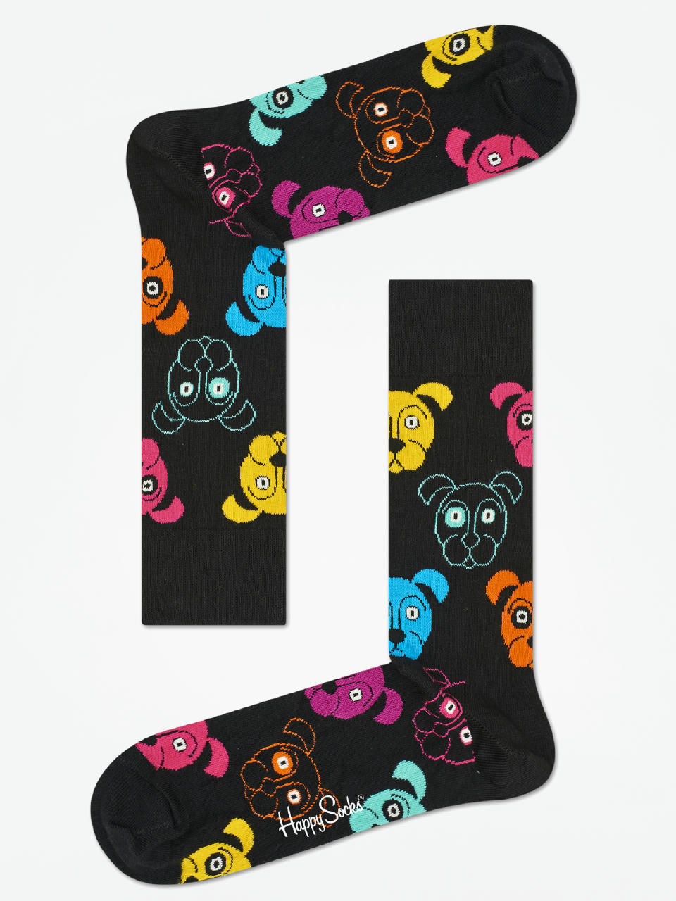 Skarpetki Happy Socks Animal Dog (black/pink)