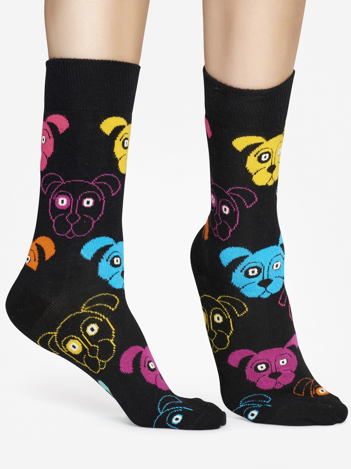 Skarpetki Happy Socks Animal Dog (black/pink)