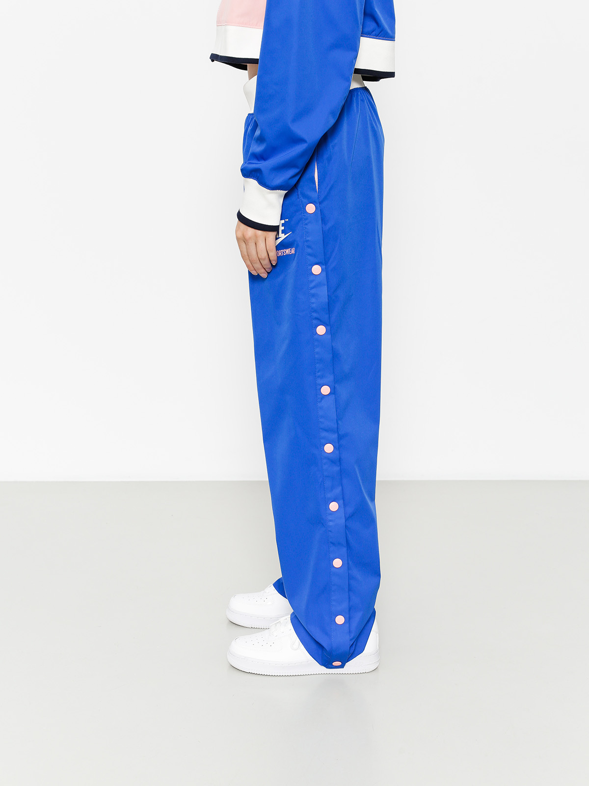 Spodnie Nike Snap Archive Wmn (game royal/bleached coral/bleached coral)