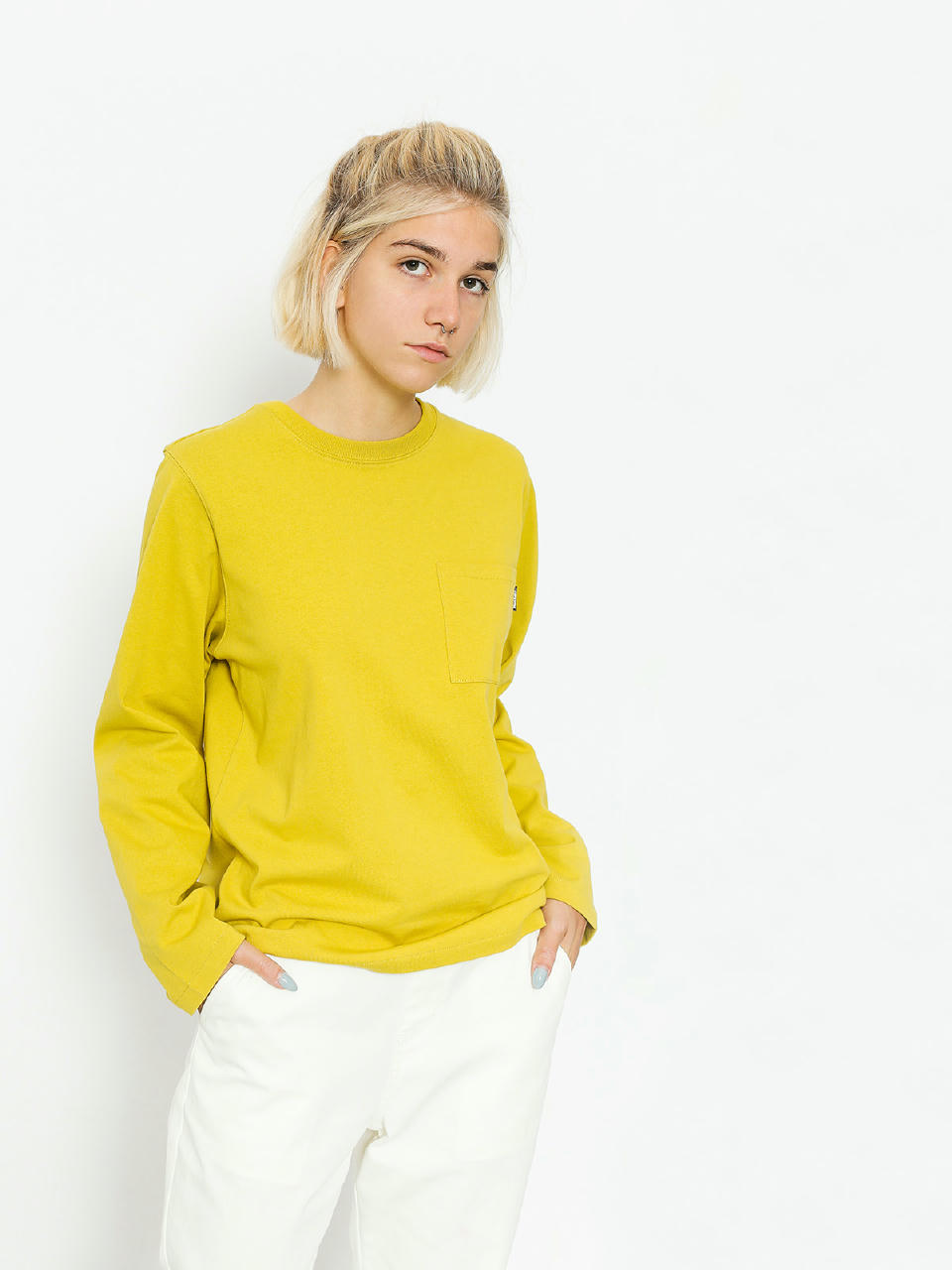 Longsleeve Stussy Ollie Pocket Wmn (yellow)