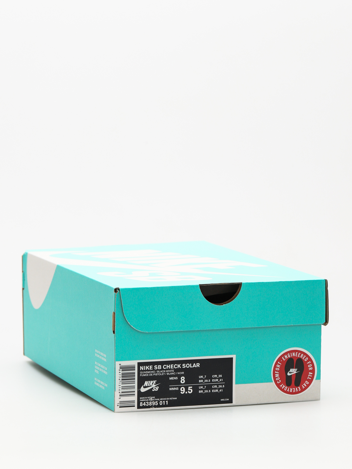 Buty Nike SB Sb Check Solarsoft (gunsmoke/black white)