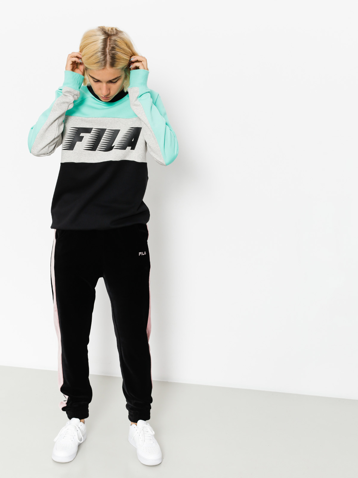 Bluza Fila Layton Colour Block Wmn (black/cockatoo)