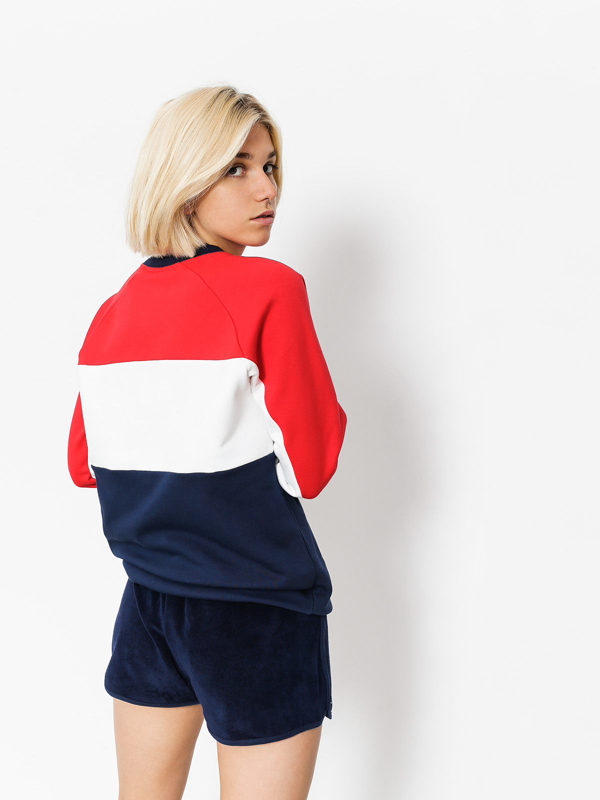 Bluza Fila Layton Colour Block Wmn (peacoat/red/white)