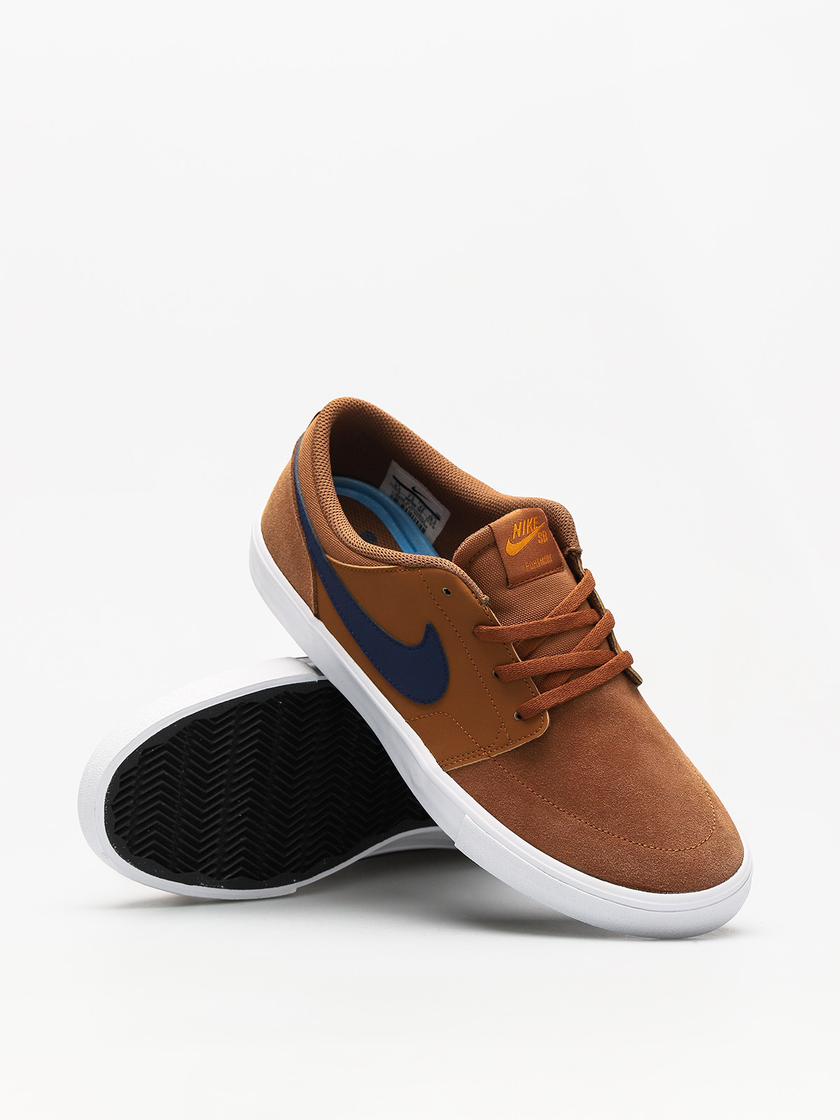 Buty Nike SB Sb Solarsoft Portmore II (lt british tan/blue void black)
