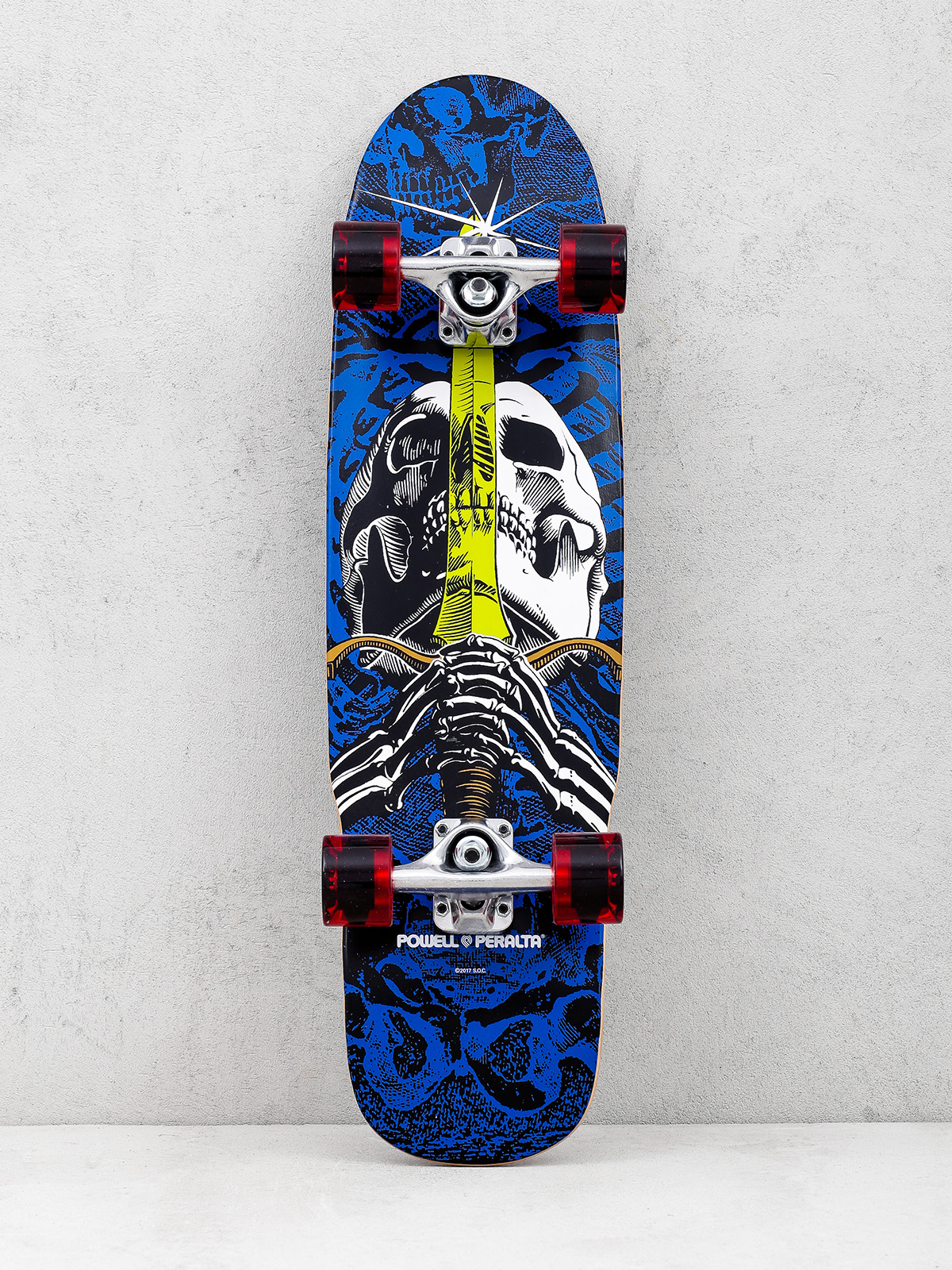 Deskorolka cruiser Powell Peralta Mini Skull And Sword (blue/red)