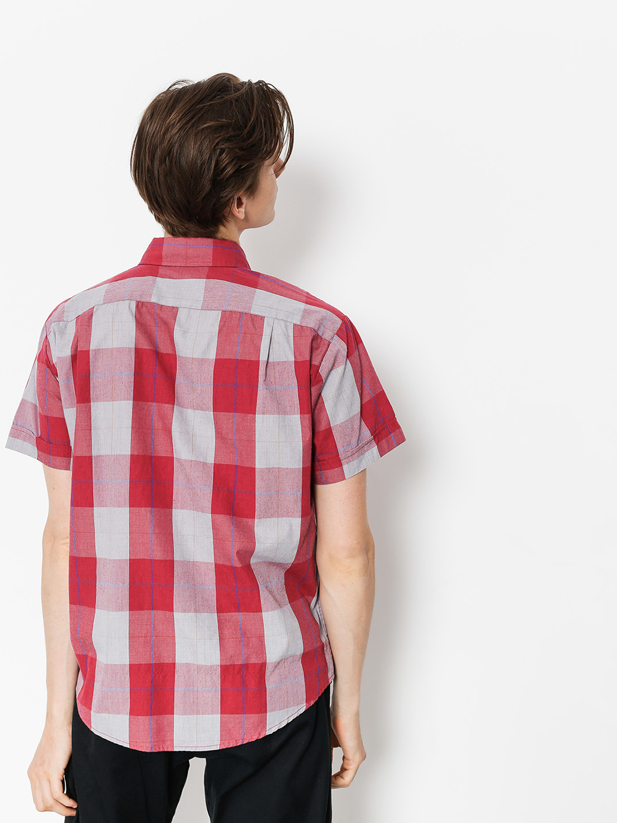 T-shirt Brixton Branson Wvn (red/grey)