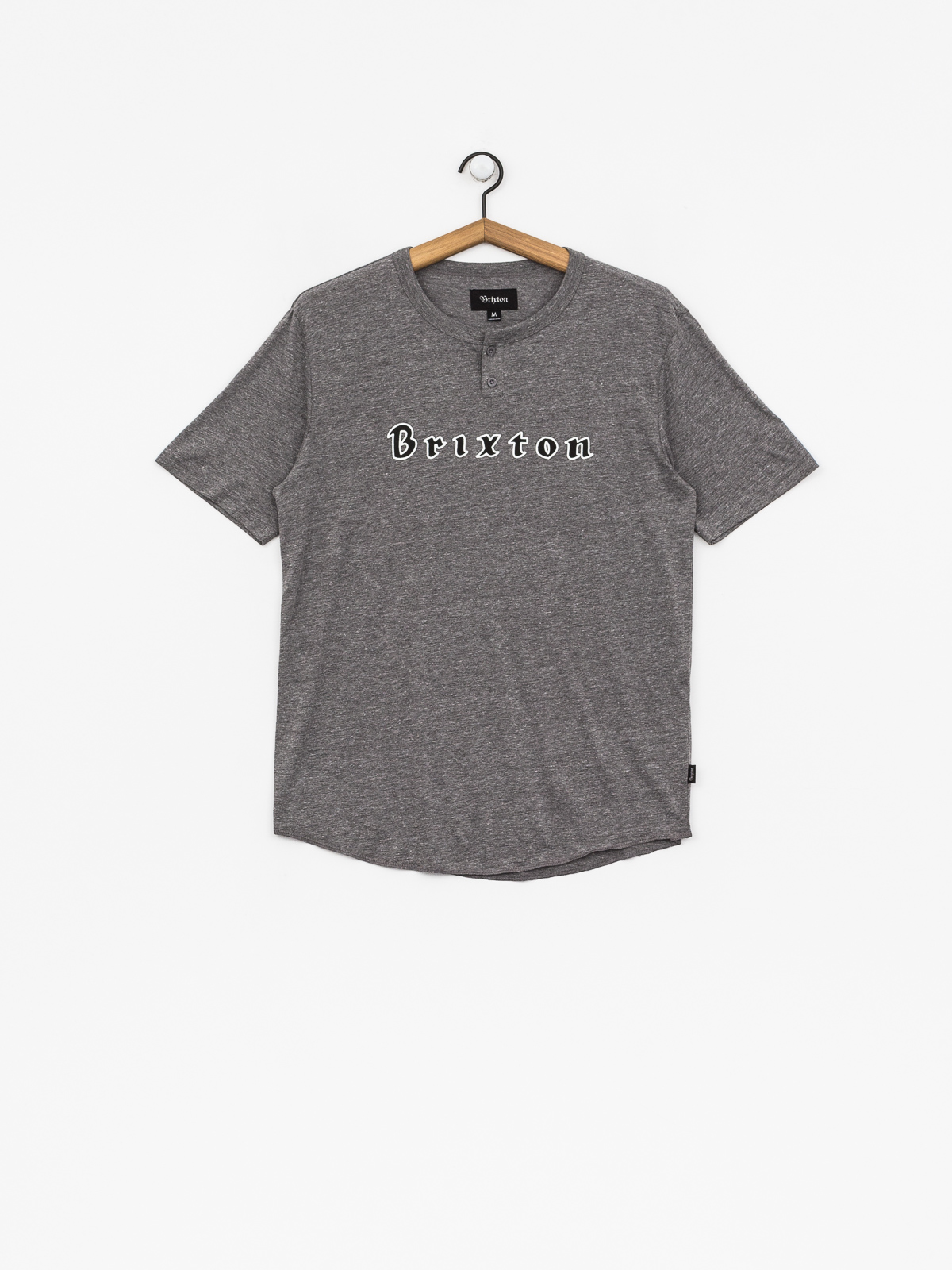 T-shirt Brixton Proxy Henley (heather grey)
