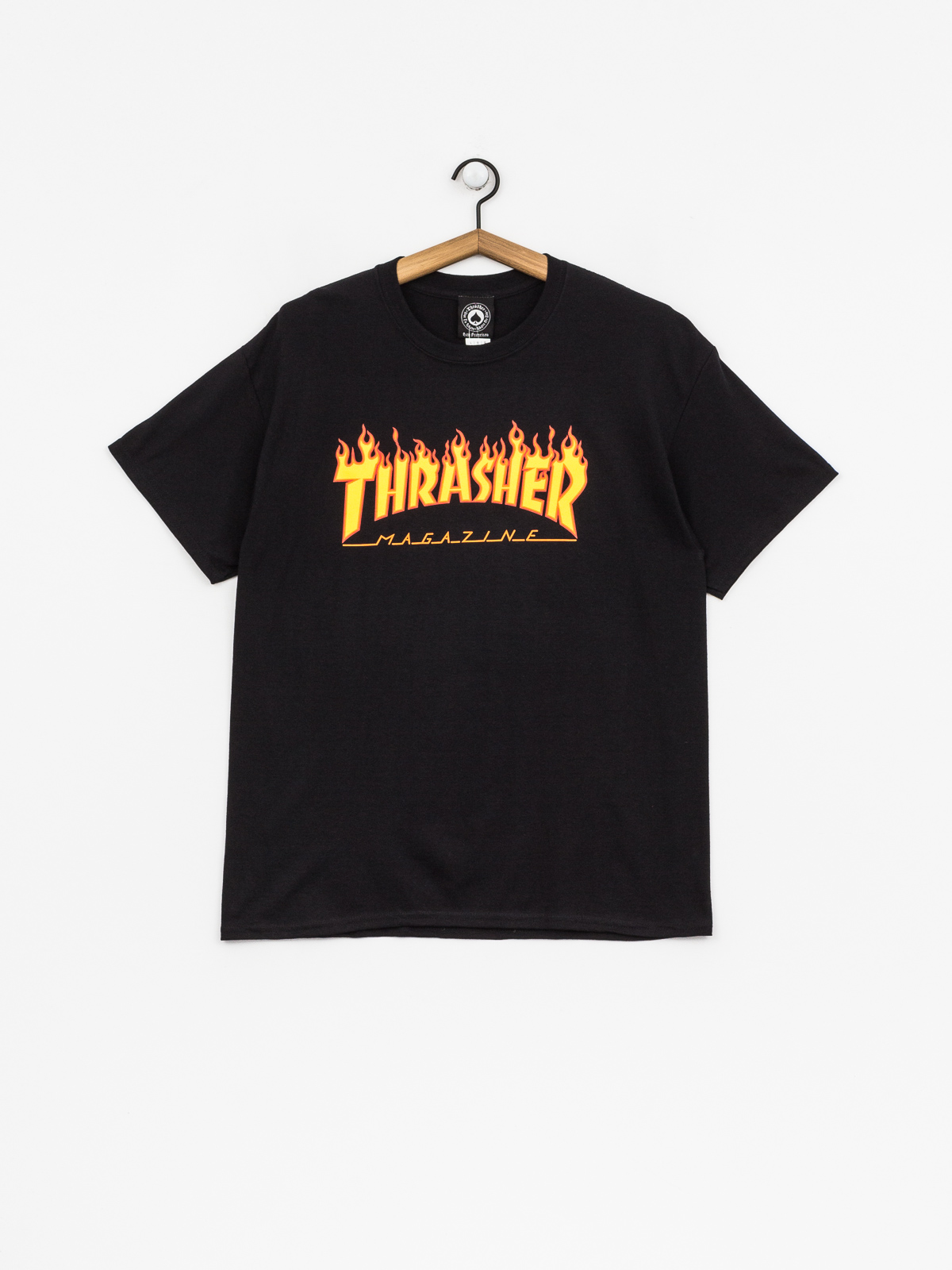 T-shirt Thrasher Flame Logo (black)
