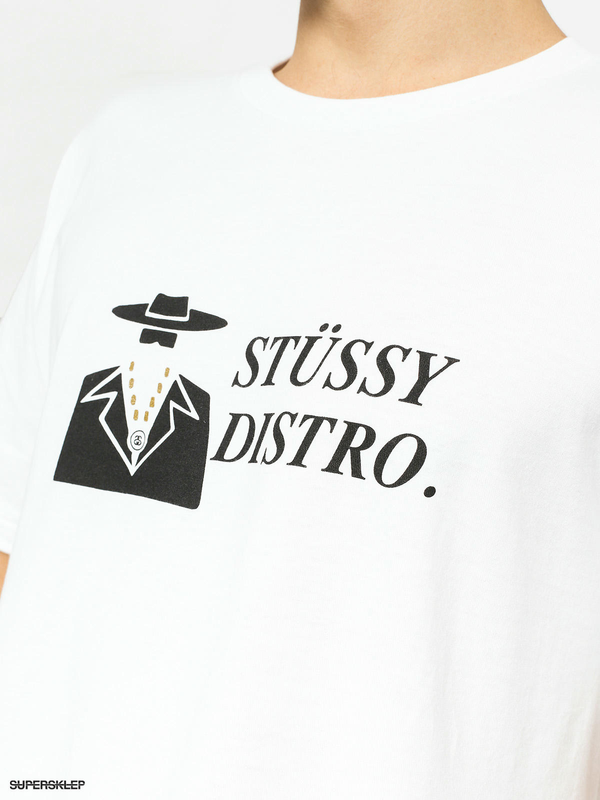 T shirt Stussy Distro  white 