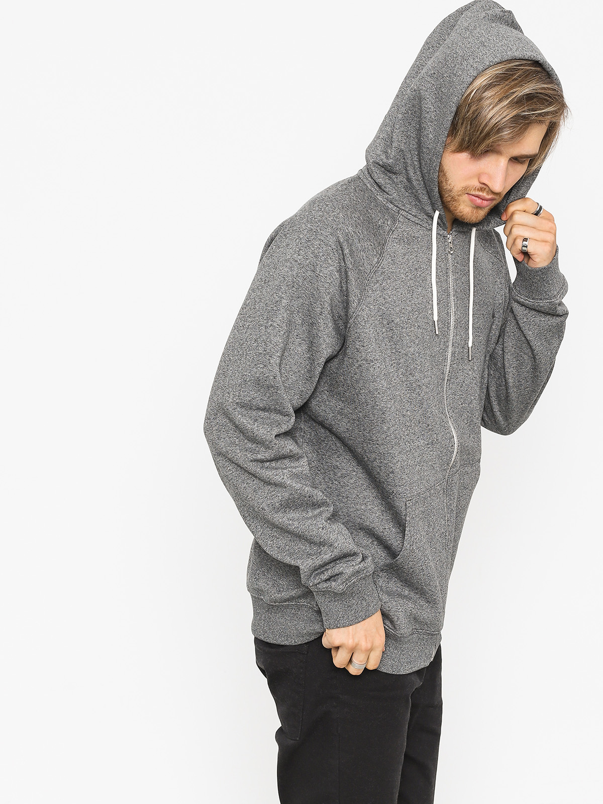 Bluza z kapturem Quiksilver Everyday ZHD (dark grey heather)