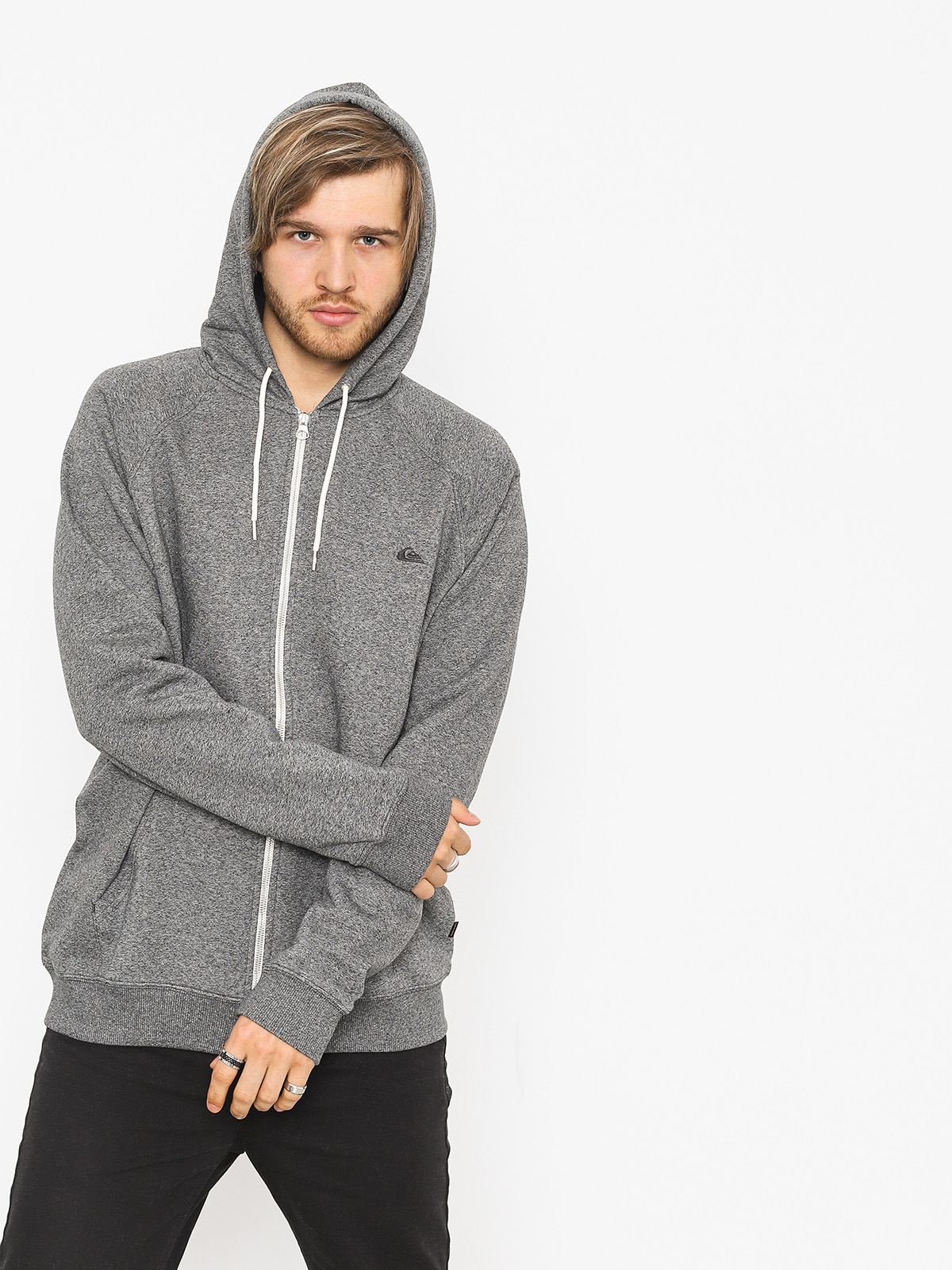 Bluza z kapturem Quiksilver Everyday ZHD (dark grey heather)