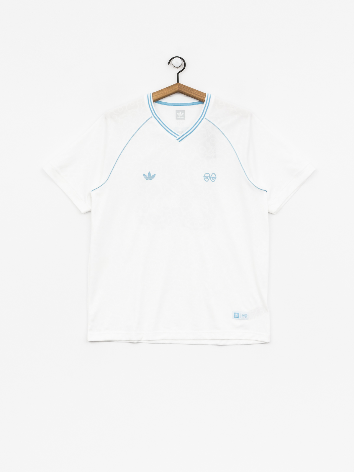 T-shirt adidas Krooked Jrsy (white/clear blue)