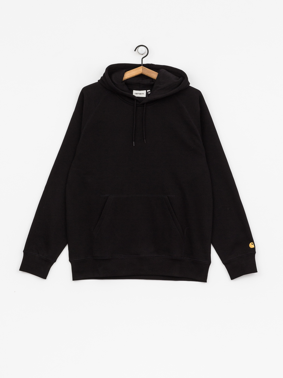 Bluza z kapturem Carhartt WIP Chase HD (black/gold)