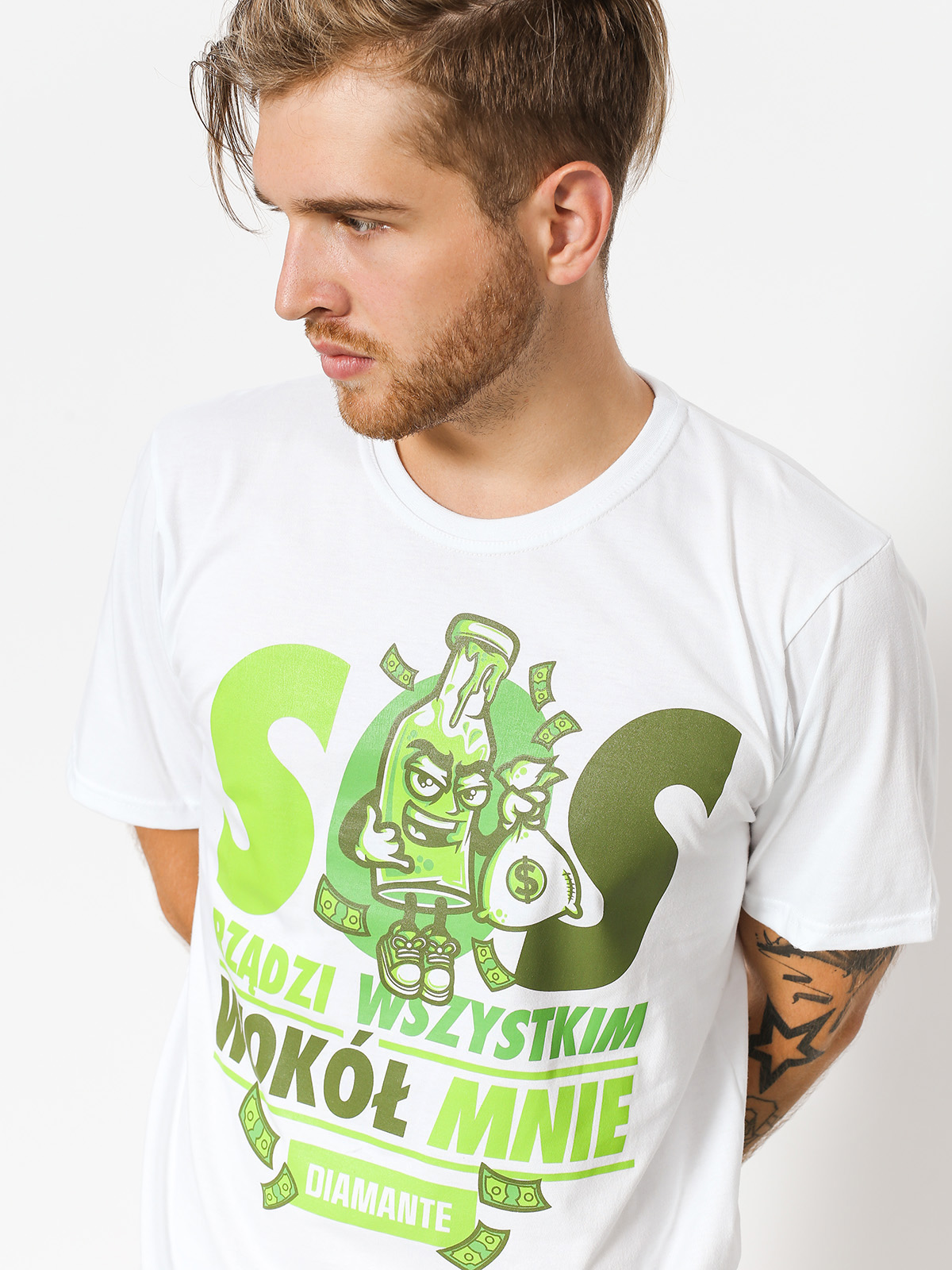 T-shirt Diamante Wear SOS (white)