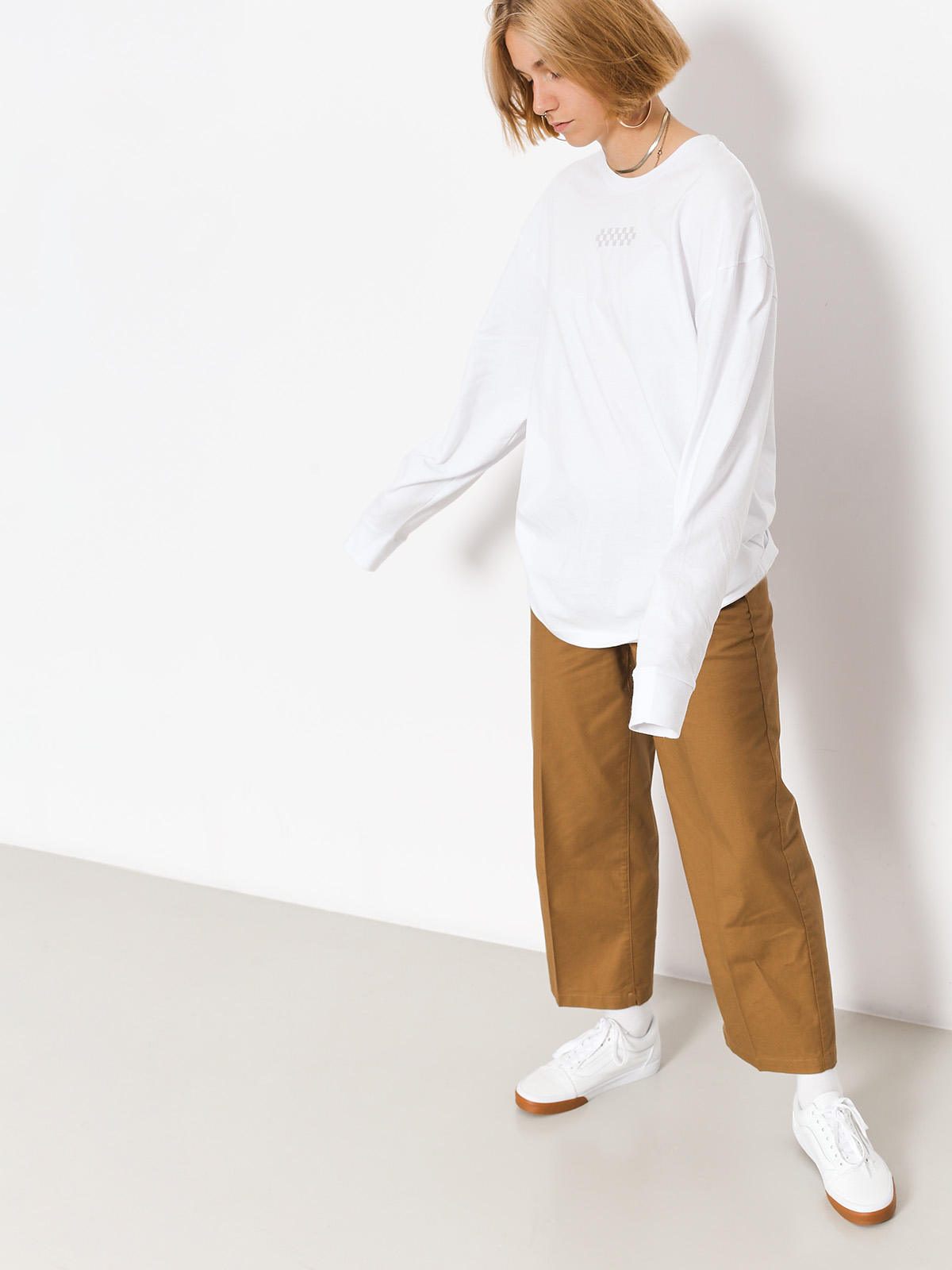 Spodnie Vans Authentic Wide Leg Wmn (dirt)