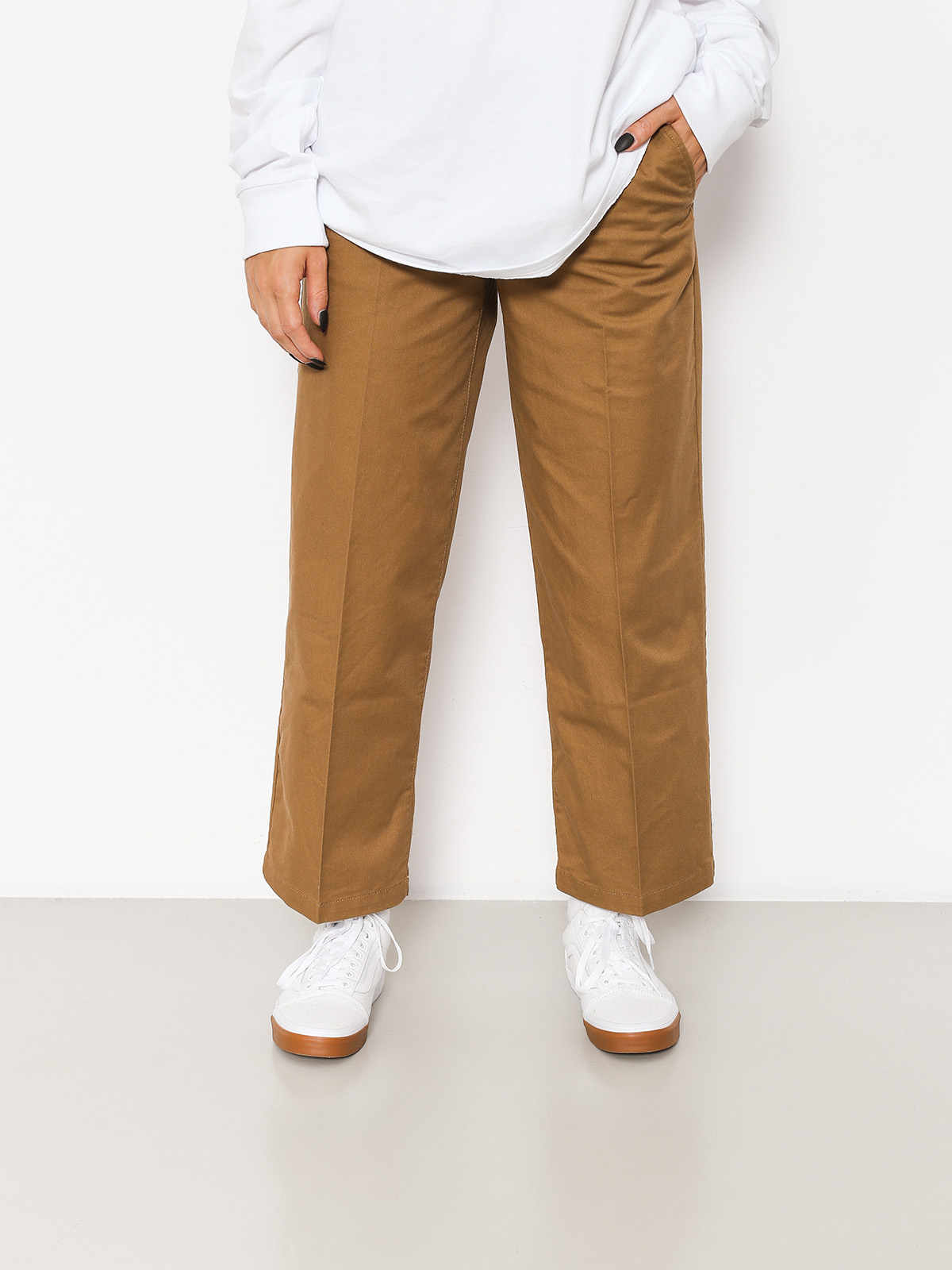 Spodnie Vans Authentic Wide Leg Wmn (dirt)