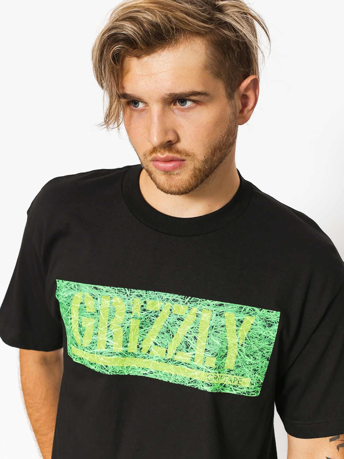 T-shirt Grizzly Griptape Fresh Cut Box Logo (black)