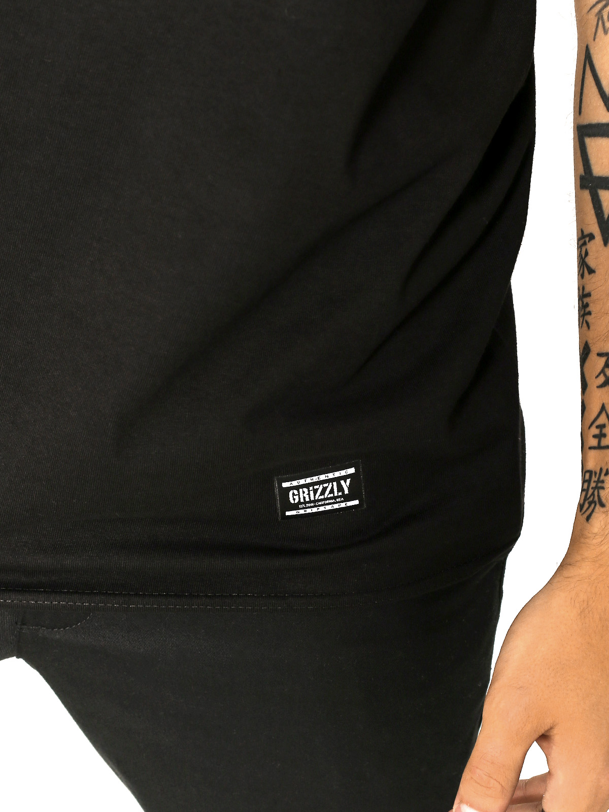 T-shirt Grizzly Griptape Fresh Cut Box Logo (black)