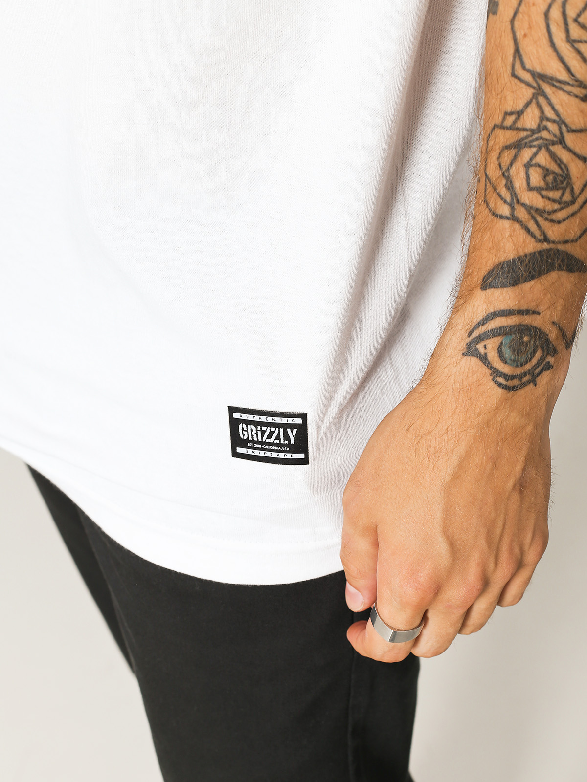 T-shirt Grizzly Griptape Fresh Cut Box Logo (white)