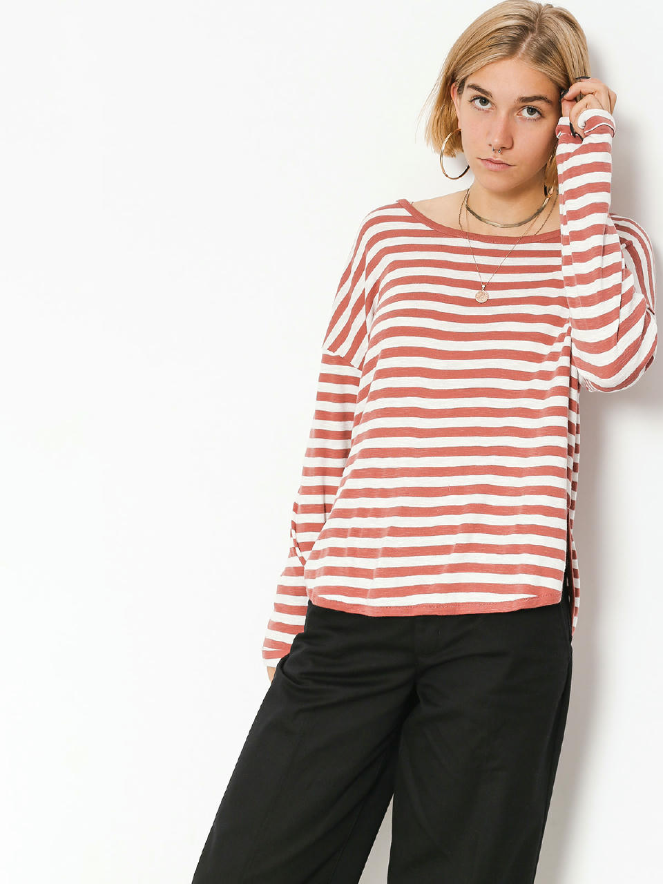 Longsleeve Roxy Curious Direction Wmn (whitered rose big si)