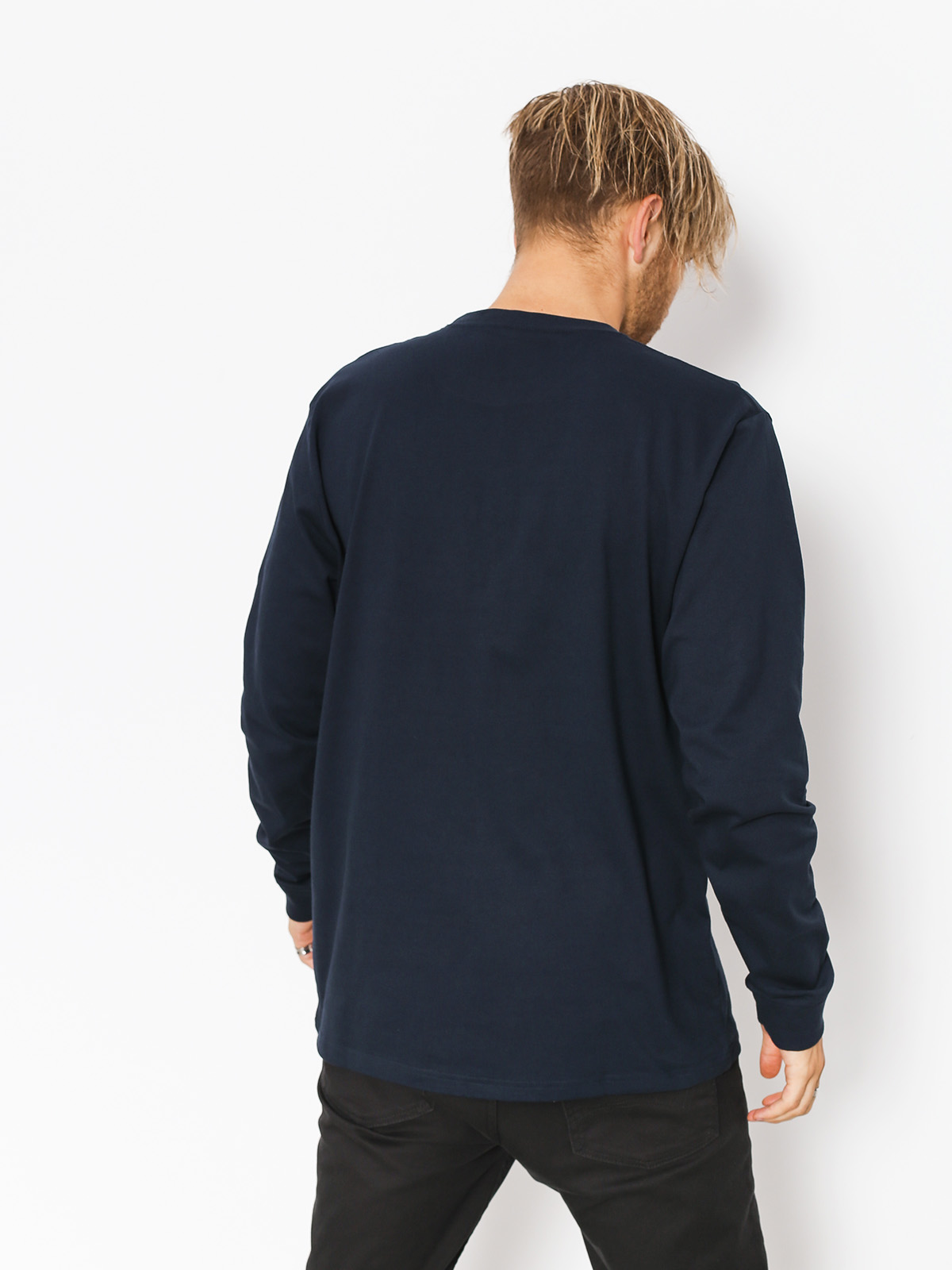 Longsleeve Carhartt WIP College (dark navy/white)