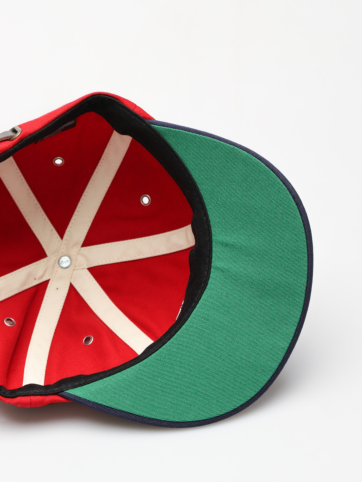 Czapka z daszkiem Brixton Snider (red/navy)