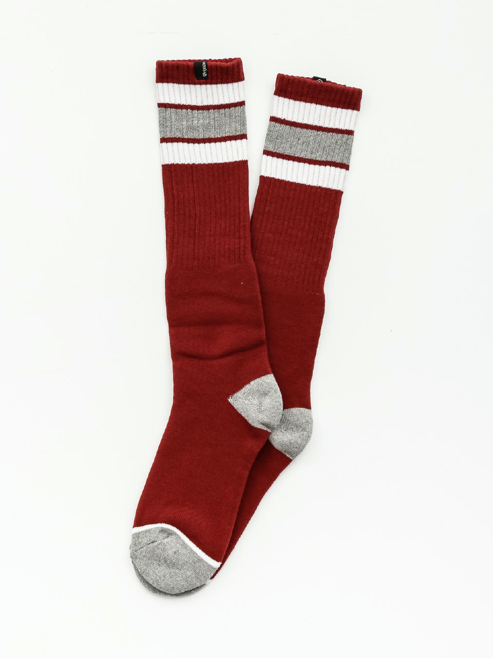 Skarpetki Brixton Alameda (dark red/heather grey)