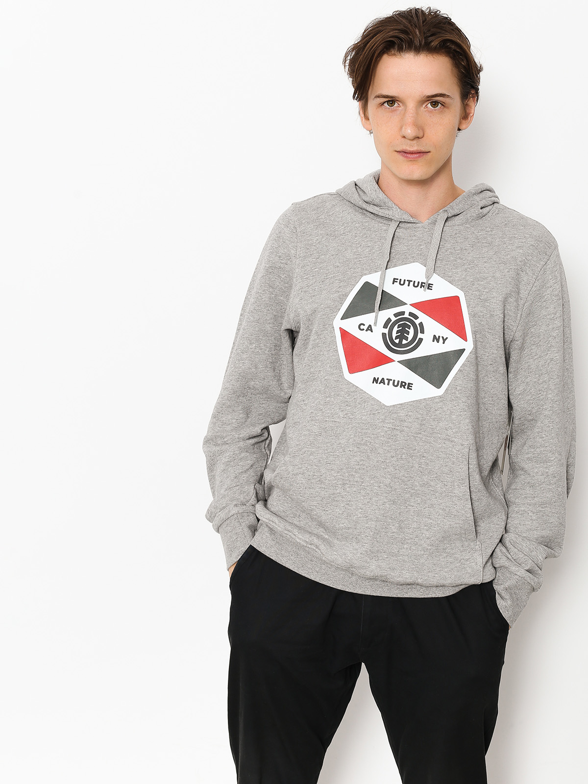 Bluza z kapturem Element Bisect HD (grey heather)