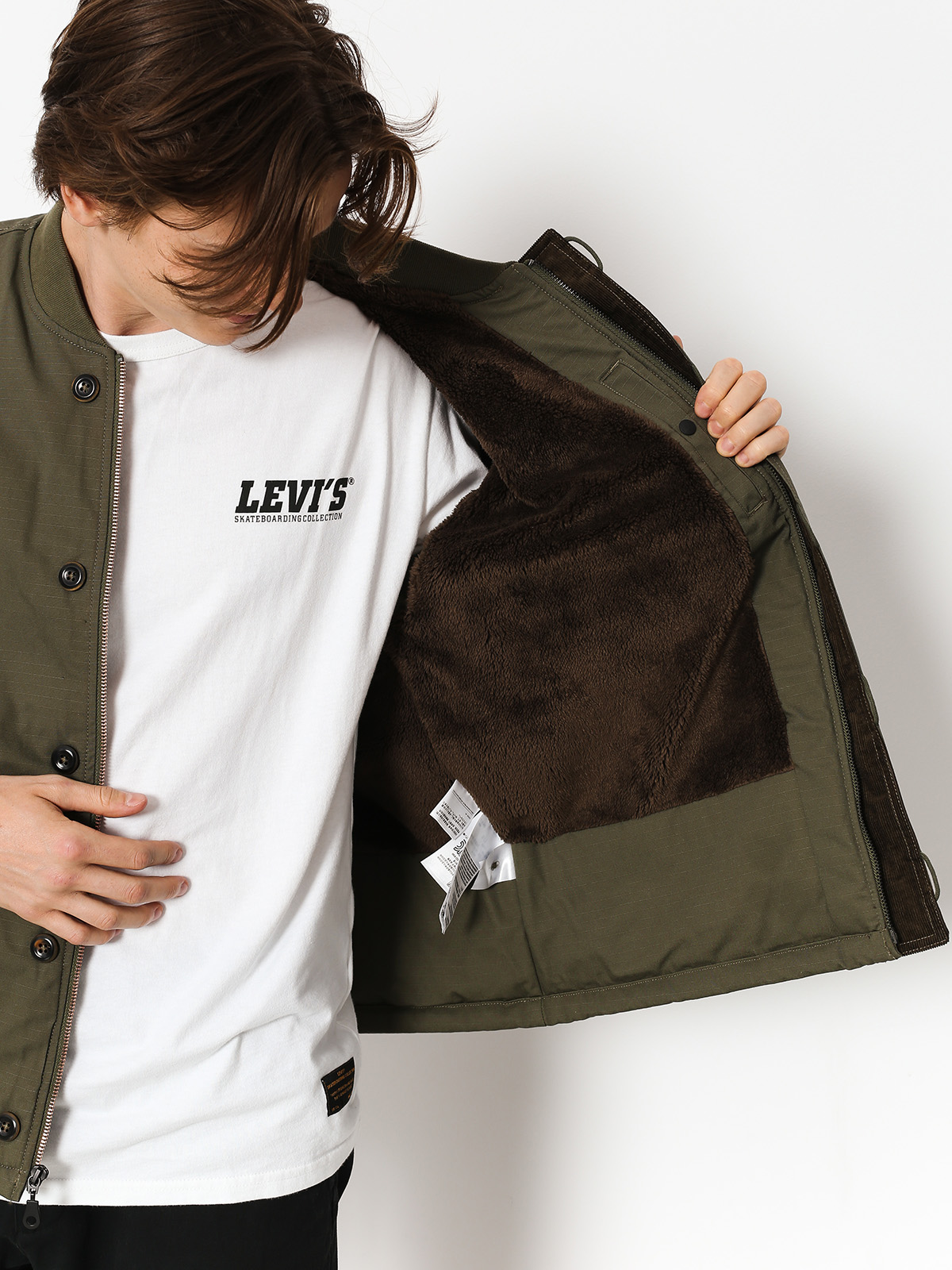 Kurtka Levi's® Pile Jacket (olive night)