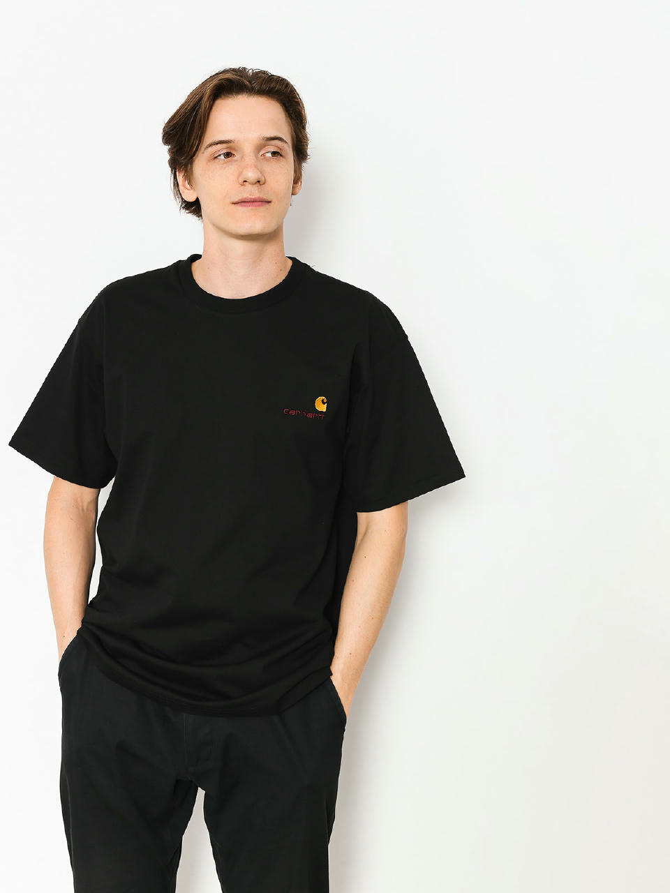 T-shirt Carhartt WIP American Script (black)