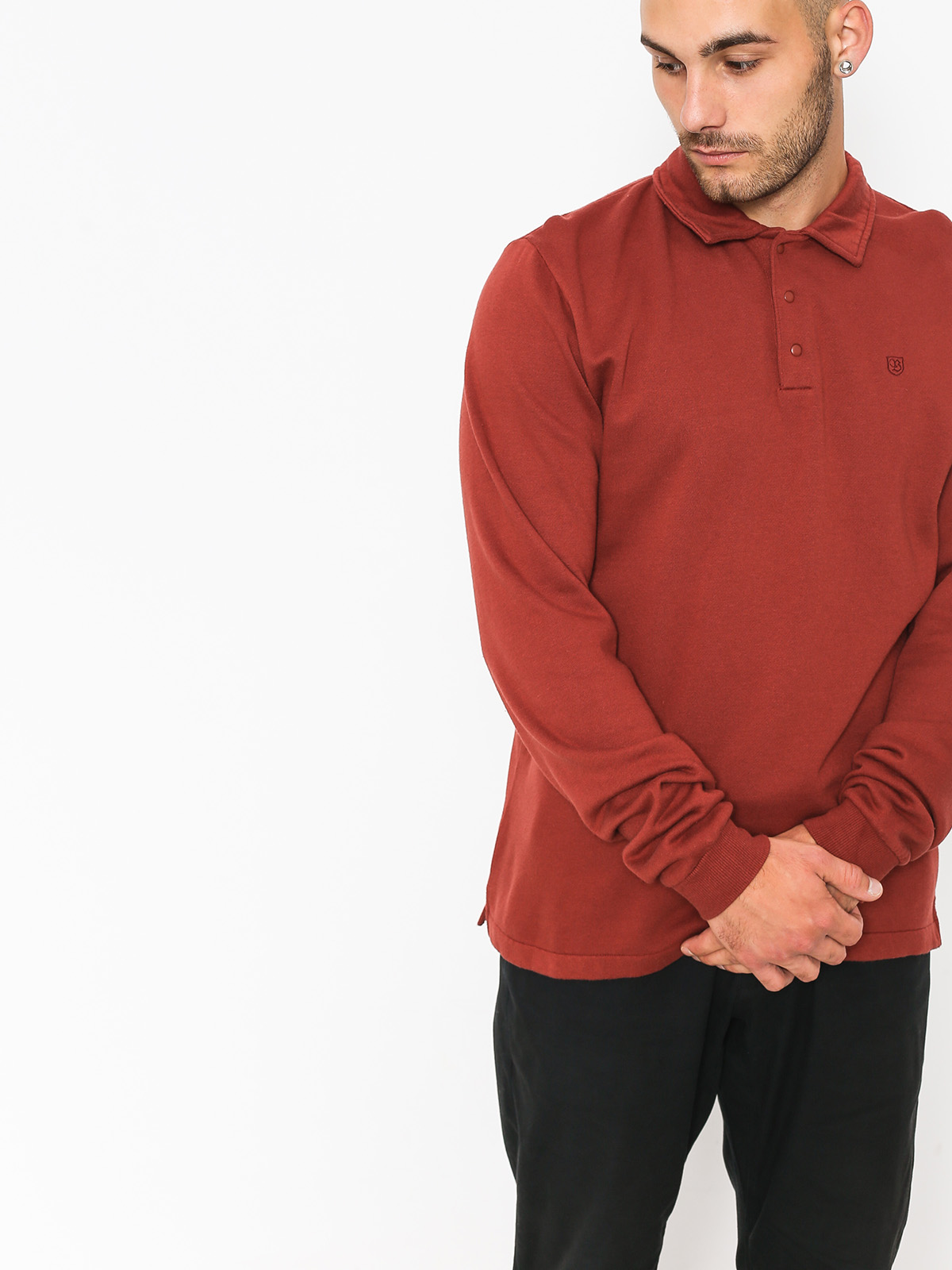 Bluza Brixton Capone Polo Crew (brick)