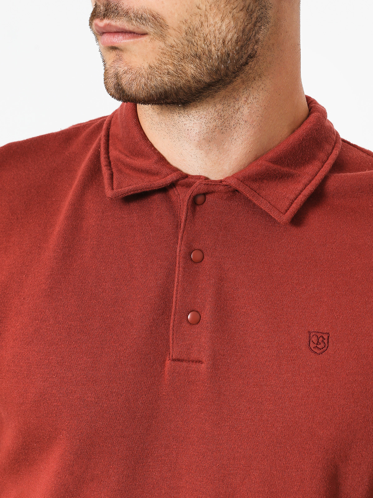 Bluza Brixton Capone Polo Crew (brick)