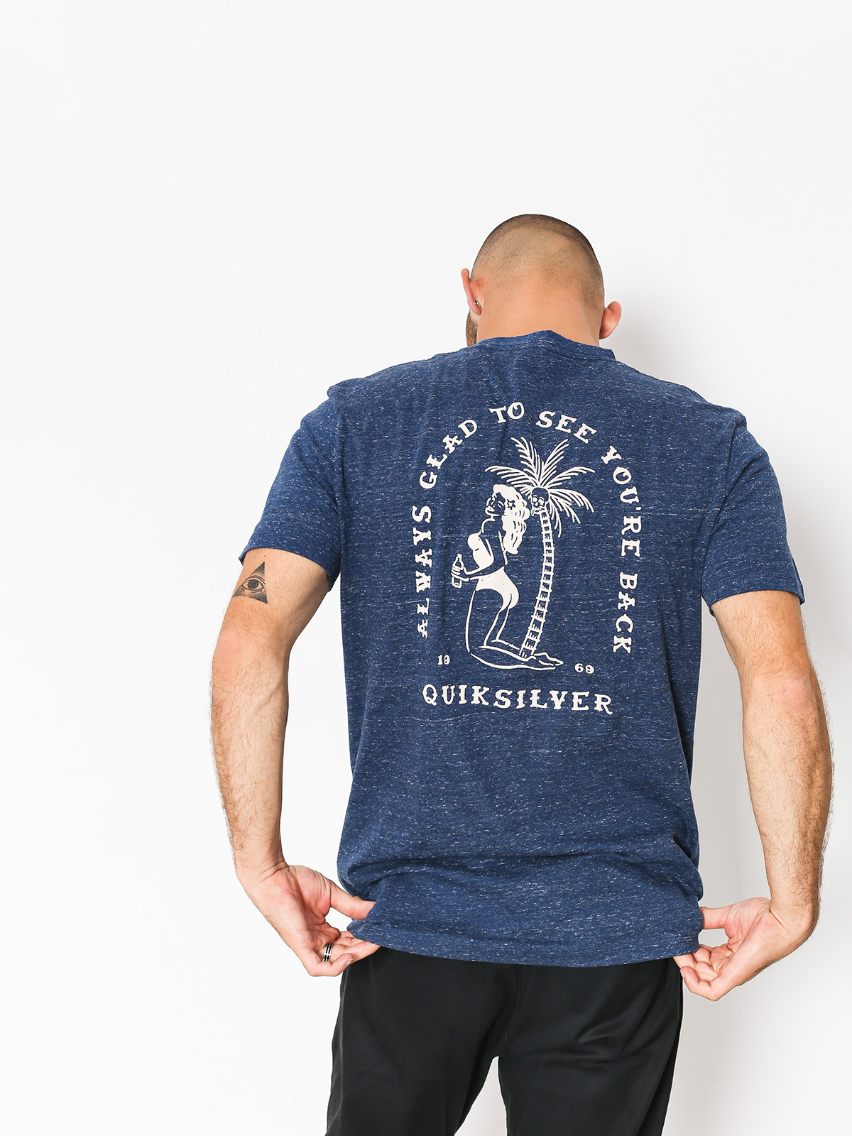 T-shirt Quiksilver Glady Our E Back (medieval blue heathe)
