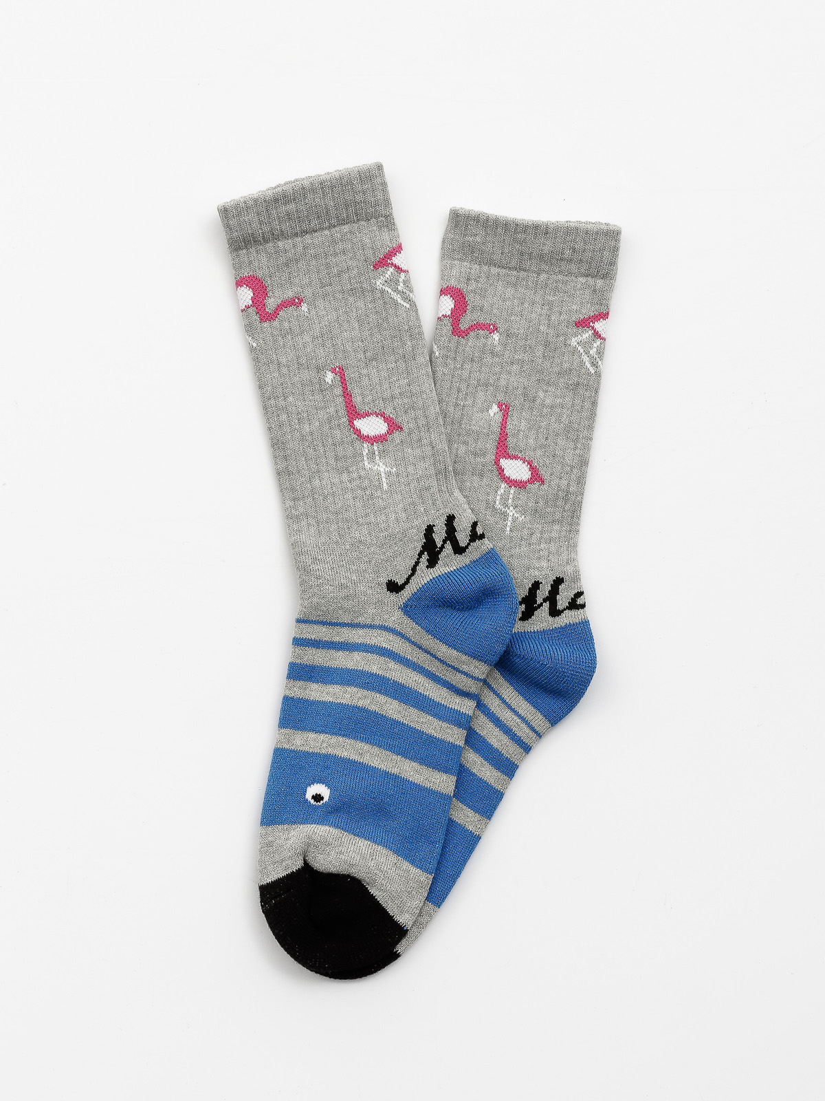 Skarpetki Malita Flamingo (heather grey/blue)