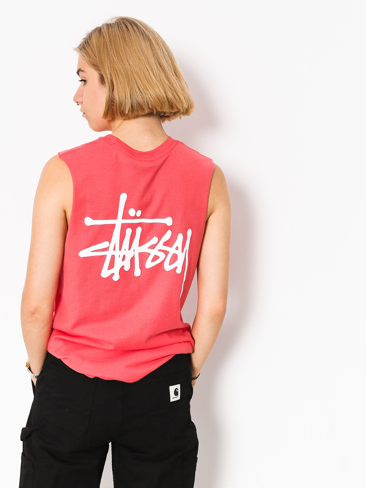 Koszulka Stussy Basic Stussy Raw Muscle Wmn (rose)