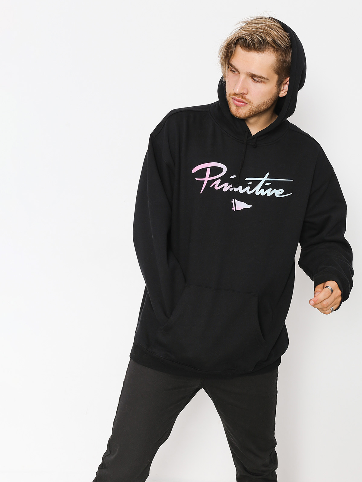 Bluza z kapturem Primitive Nuevo Pennant Fade HD (black)