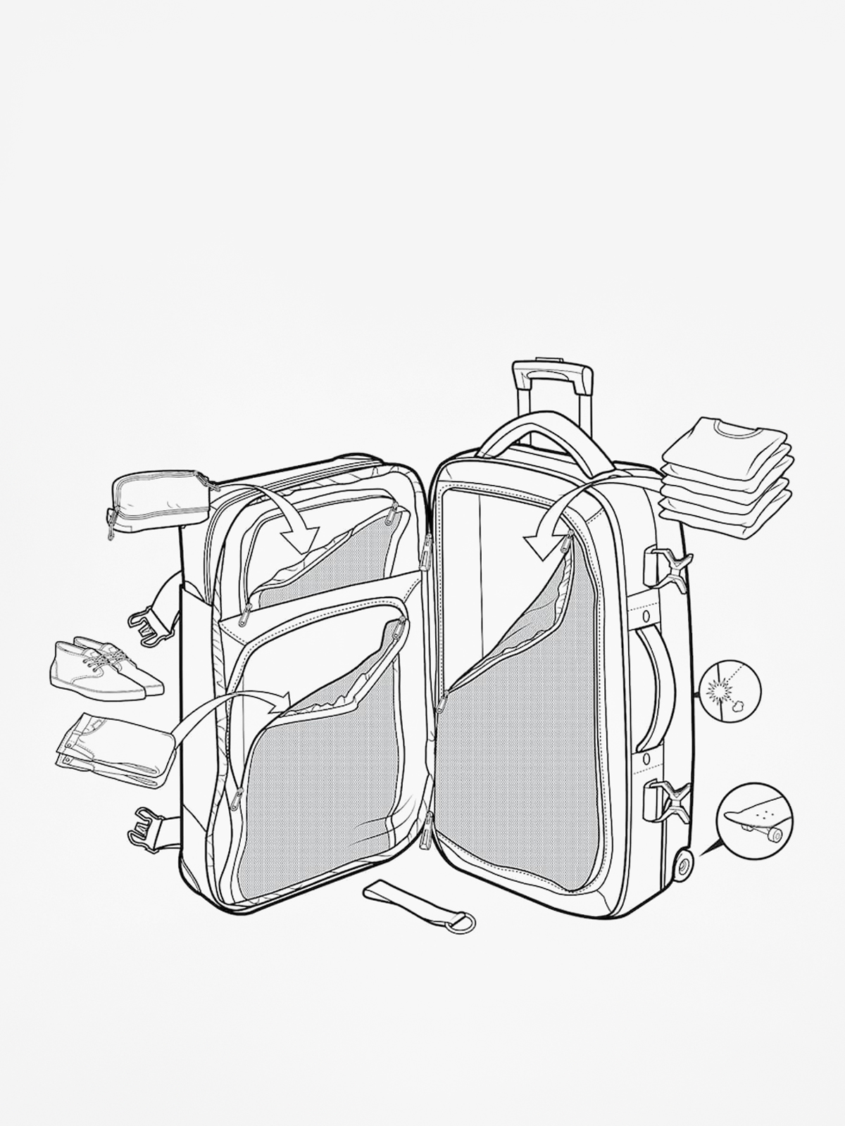 Walizka Burton Wheelie Sub (true black ballistic)