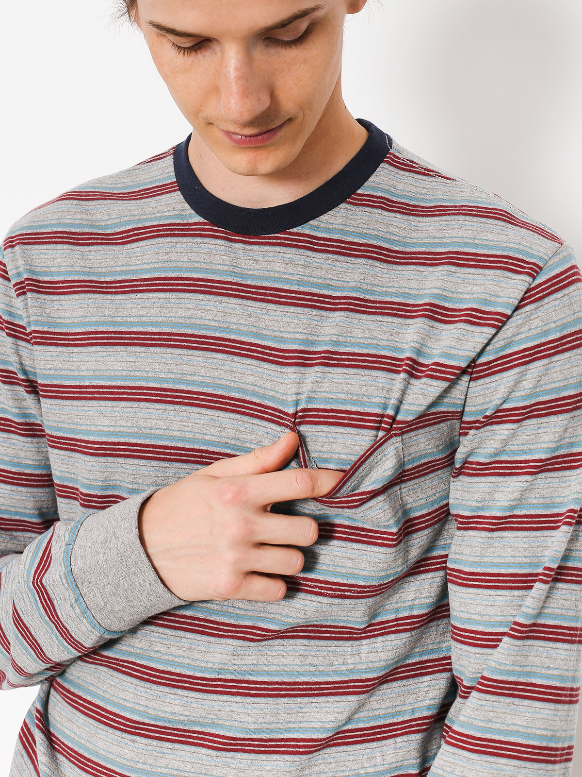 Longsleeve Brixton Pilsen LS Pkt (grey)