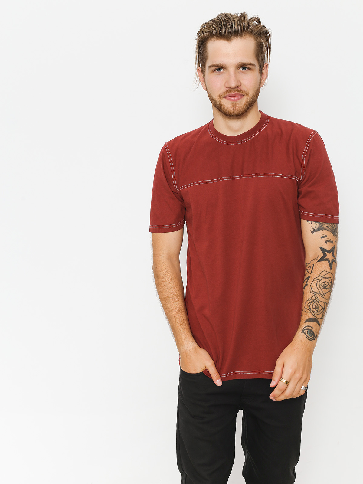 T-shirt Brixton Bismark (brick)