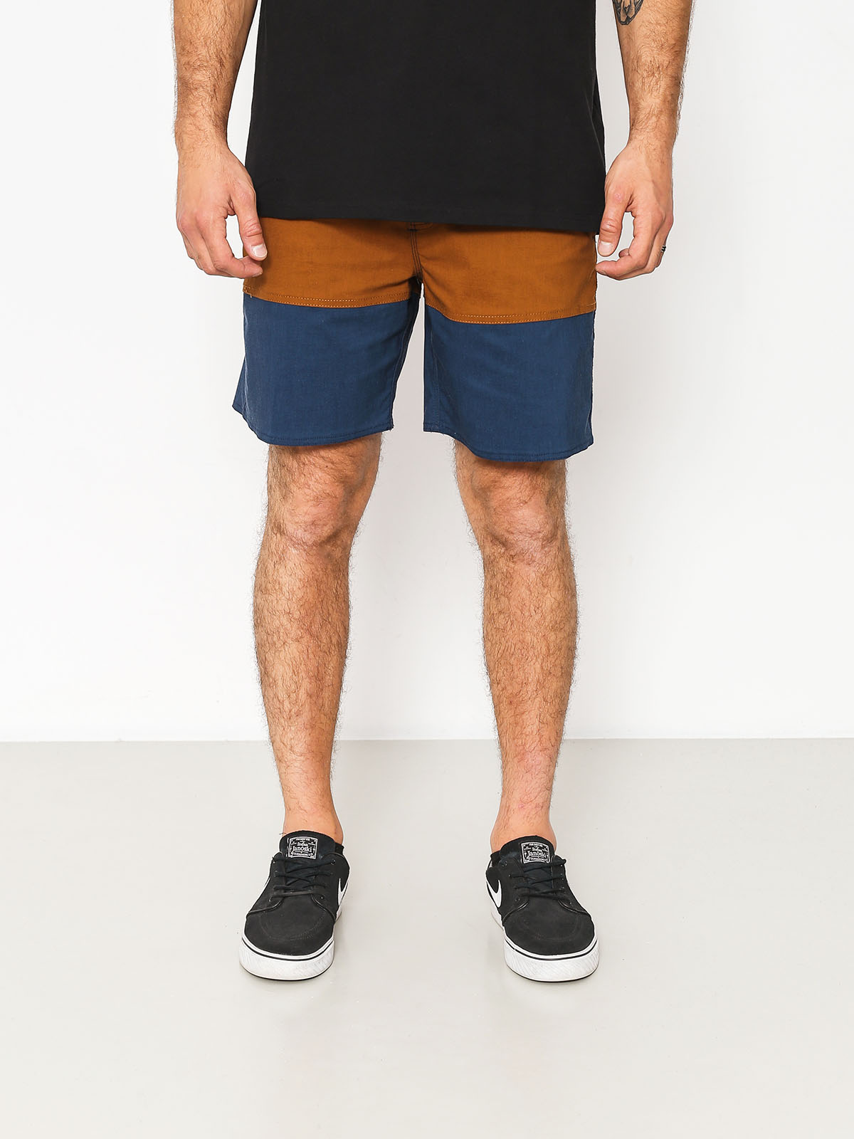 Szorty Brixton Convoy Trunk (washed navy/copper)