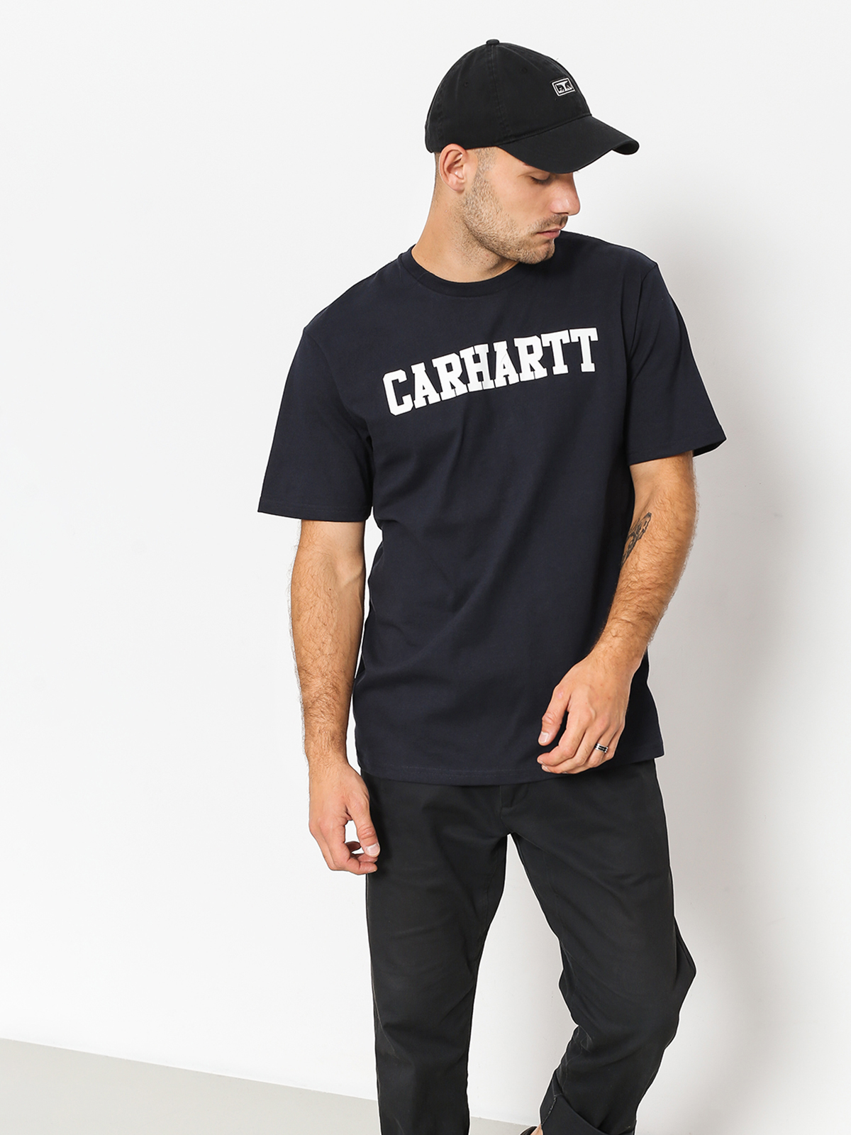 T-shirt Carhartt WIP College (dark navy/white)