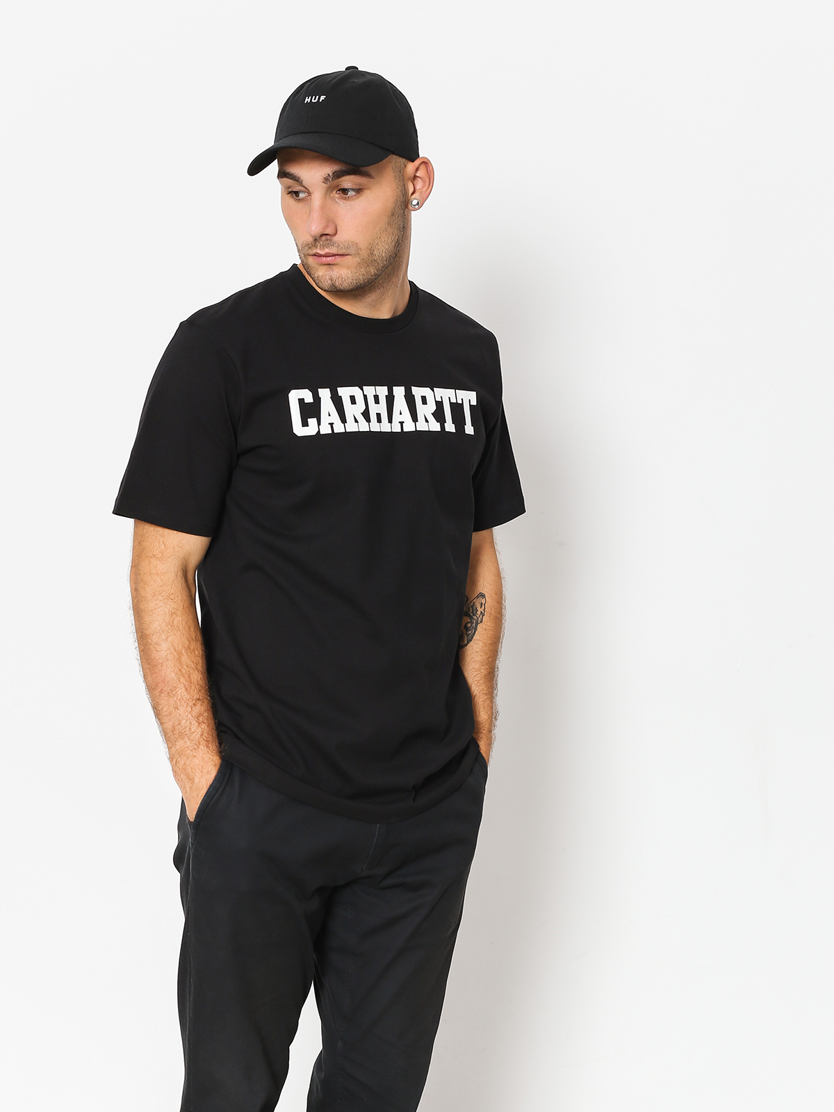 T-shirt Carhartt WIP College (black/white)