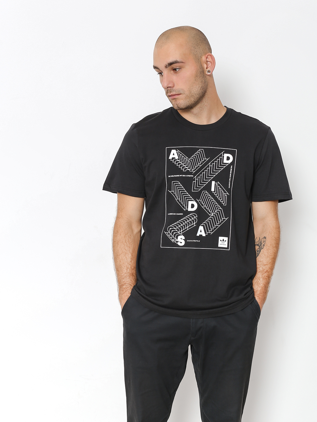 T-shirt adidas Rep (black/white)