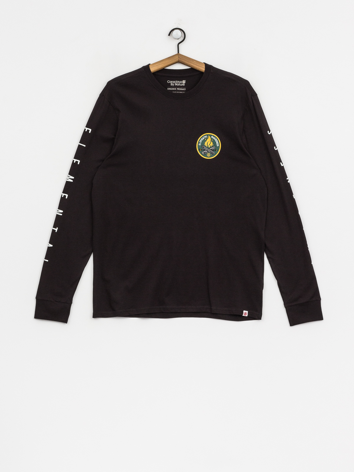 Longsleeve Element Ea Logo (off black)