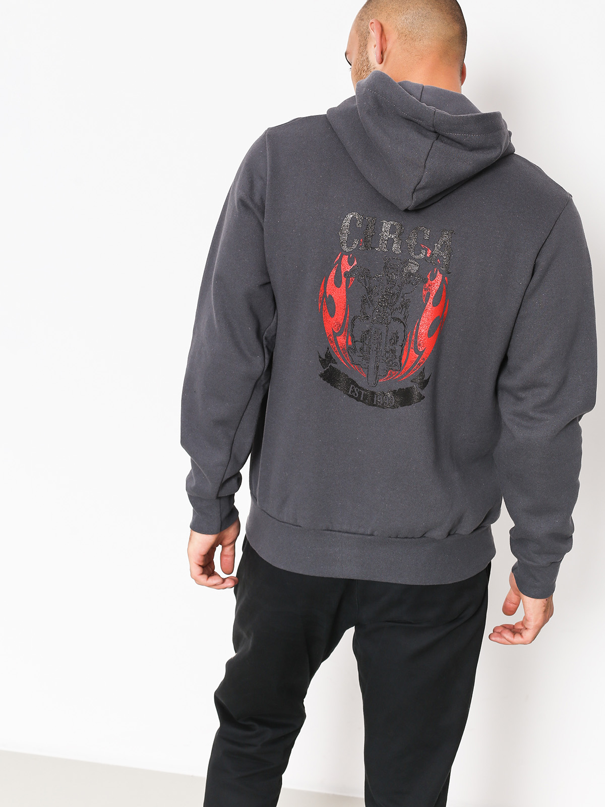 Bluza z kapturem Circa Motorcycle ZHD (charcoal)